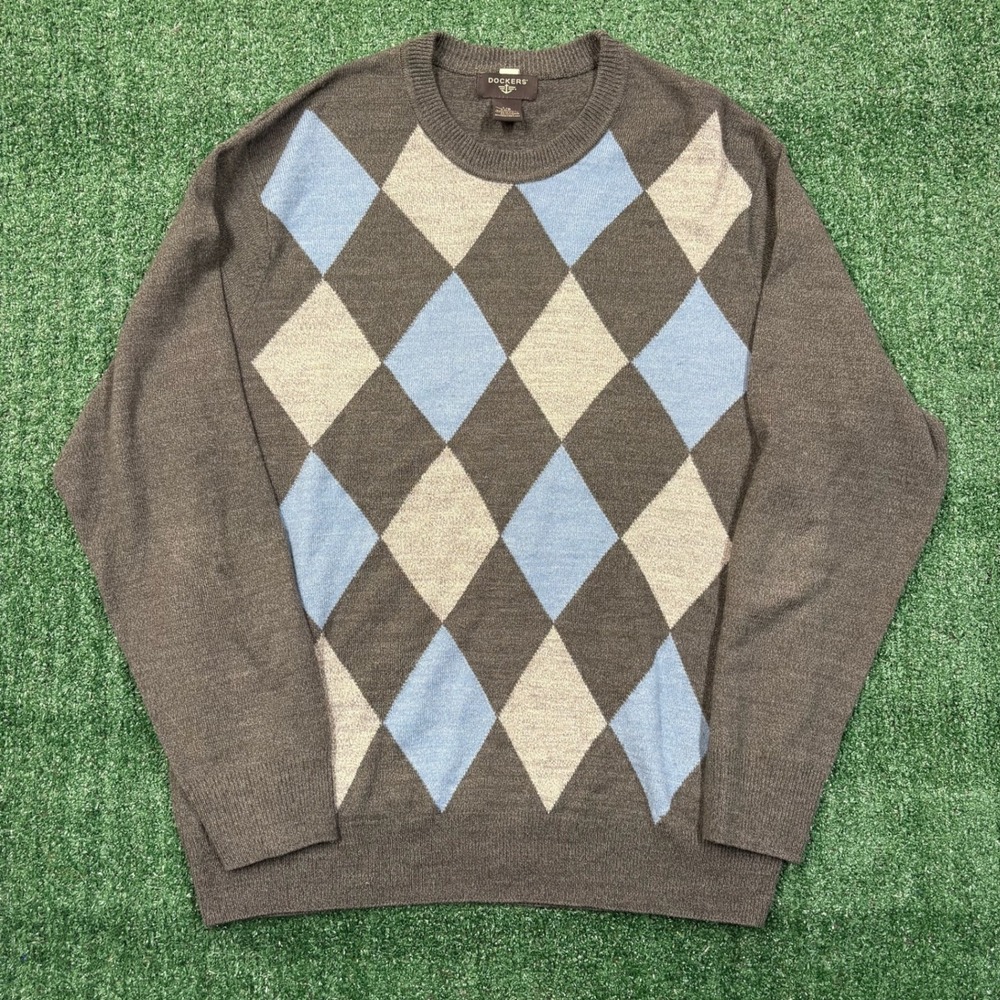 Y2K Dockers Pattern Sweater